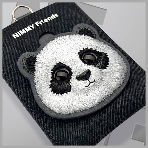 Nimmy portfel na karty czarny/black       Glasses Panda