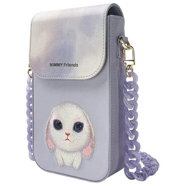 Nimmy torebka na telefon                  fioletowy/purple Big Eyed Pet 2.0 Rabbit