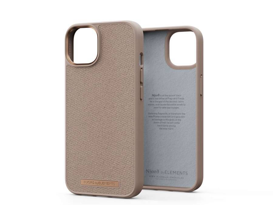 Njord "Just" Cover for Apple iPhone 14 Plus, Pink Sand