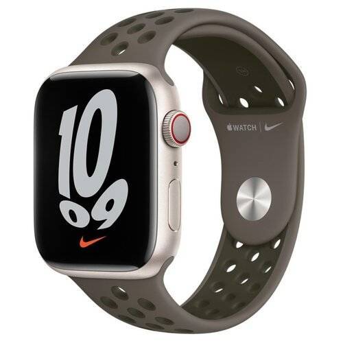 ORIGINAL APPLE NIKE SPORT SILICONE ML8D3ZM/A OLIVE GRAY / CARGO KHAKI  BAND ORIGINAL SEAL