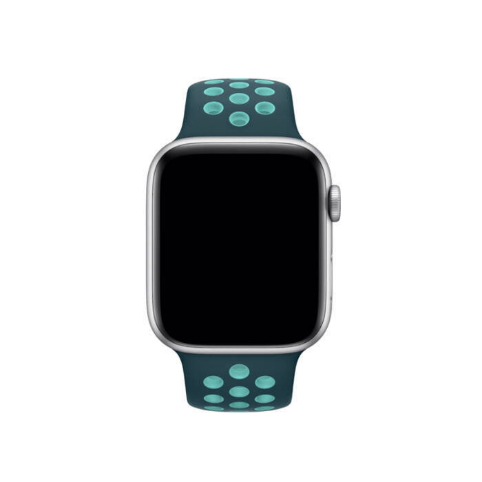 ORIGINAL APPLE NIKE SPORT SILICONE MXQX2ZM/A MIDNIGHT TURQUOISE BAND ORIGINAL SEAL