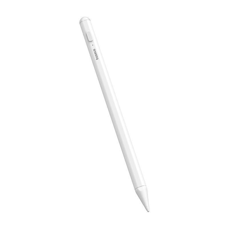 OS-Baseus rysik Smooth Writing 2 Series Stylus Lite with LED Indicators, Moon White (Active version with type-C cable and active pen tip)