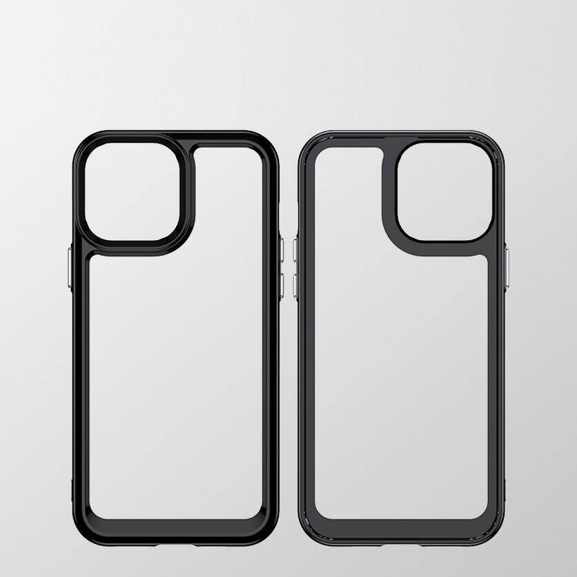 OUTER SPACE CASE FOR IPHONE 12 PRO MAX HARD COVER WITH GEL FRAME BLACK