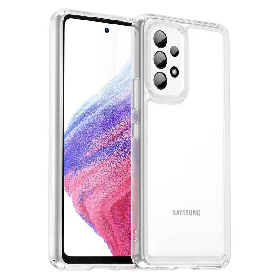 OUTER SPACE CASE FOR SAMSUNG GALAXY A53 5G COVER WITH FLEXIBLE TRANSPARENT FRAME