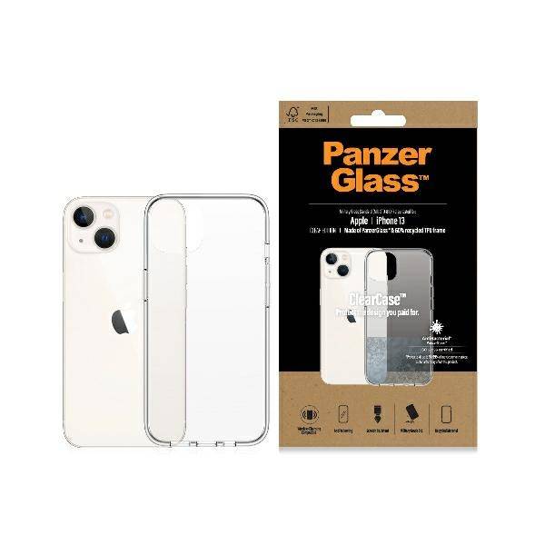 PANZERGLASS CLEAR CASE IPHONE 13 ANTIBACTERIAL  MILITARY GRADE CLEAR BULK