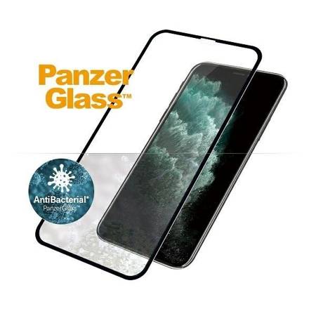 PANZERGLASS TEMPERED GLASS E2E SUPER + IPHONE XS MAX/11 PRO MAX CASE FRIENDLY ANTIBACTERIAL BLACK