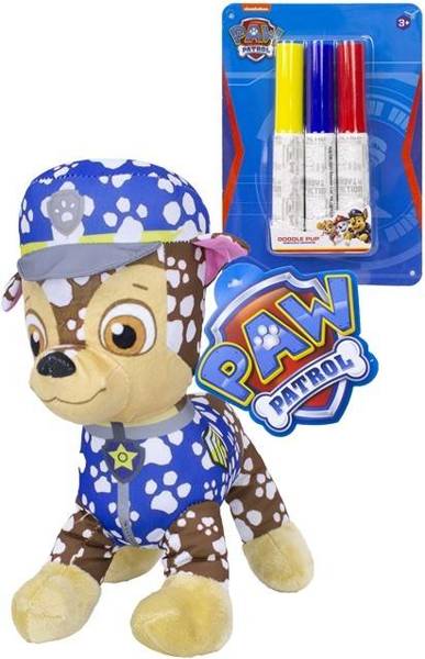 PAW PATROL CHASE MASCOT FOR PAINTING DOODLE PUP