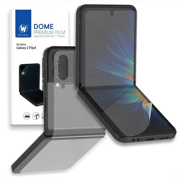 PROTECTIVE FOIL WHITESTONE PREMIUM FILM GALAXY WITH FLIP 4