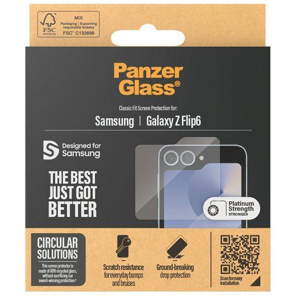 PanzerGlass Classic Fit Sam Z Flip6 F741 Screen Protection 7368