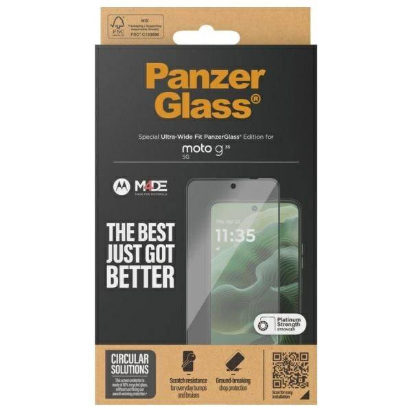 PanzerGlass Motorola moto g35 5G Screen   Protection Ultra-Wide Fit 6596