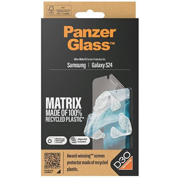 PanzerGlass Ultra-Wide Fit Sam S24 S921 D3O Matrix Screen Protection 7353 z aplikatorem