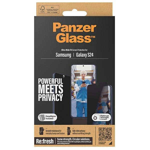 PanzerGlass Ultra-Wide Fit Sam S24 S921 Privacy Screen Protection Easy Aligner Included P7350