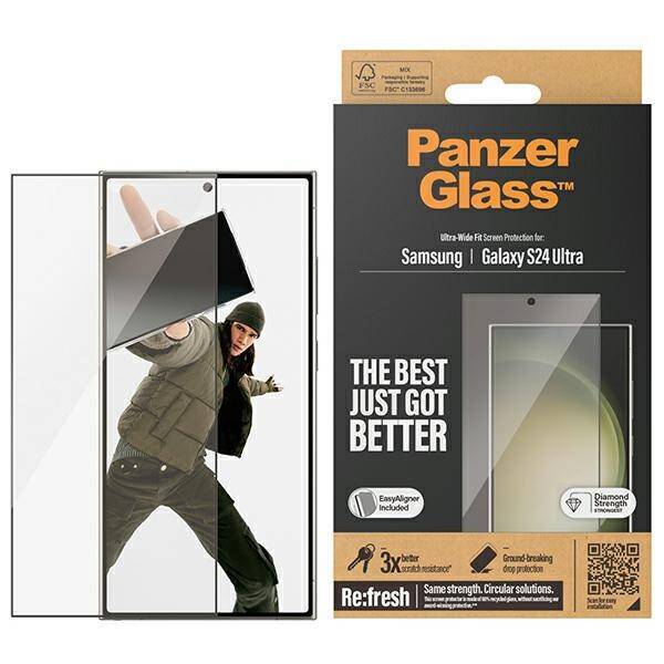 PanzerGlass Ultra-Wide Fit Sam S24 Ultra S928 Screen Protection 7352 z aplikatorem