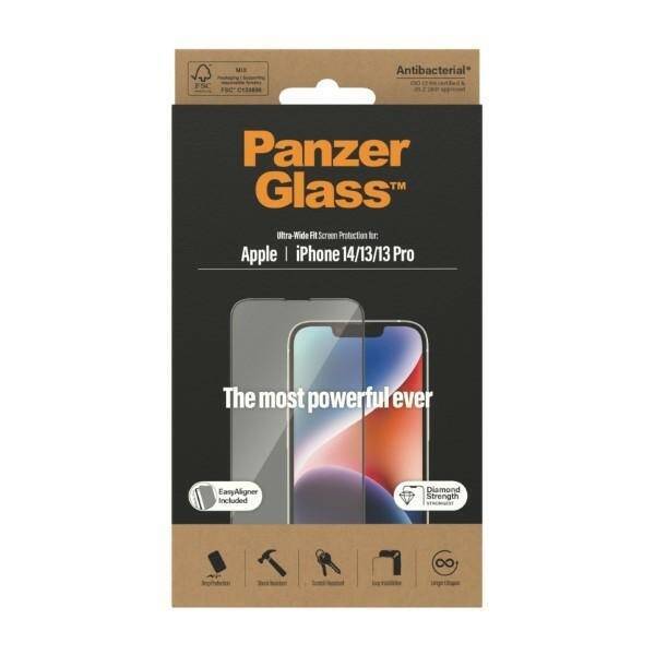 PanzerGlass Ultra-Wide Fit iPhone 14 / 13 Pro / 13 6,1" Privacy Screen Protection Antibacterial Easy Aligner Included P2783