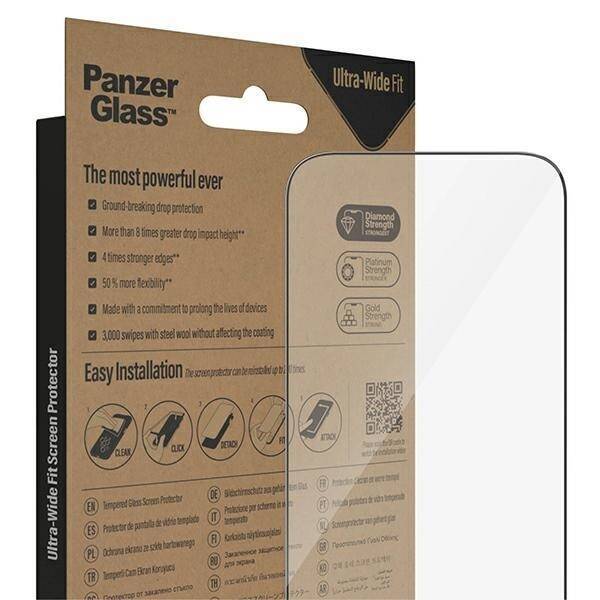 PanzerGlass Ultra-Wide Fit iPhone 14 Pro 6,1" Screen Protection Antibacterial Easy Aligner Included 2784