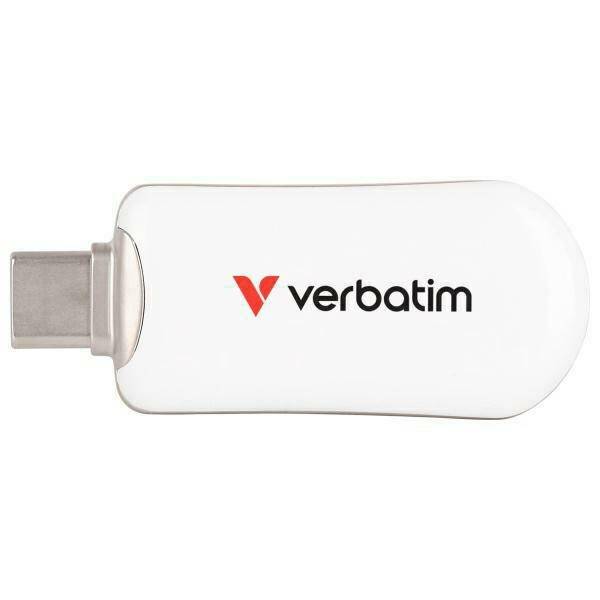 Pendrive Verbatim Plectra 128GB USB-C     biały/white 30229