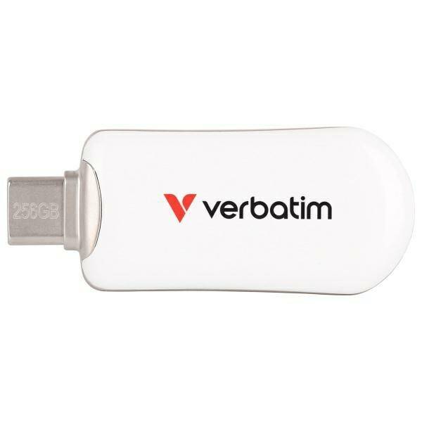 Pendrive Verbatim Plectra 256GB USB-C     biały/white 30230