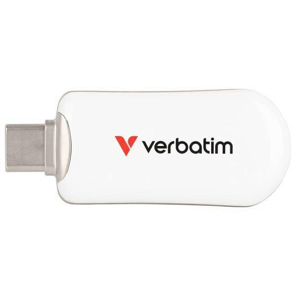 Pendrive Verbatim Plectra 64GB USB-C      biały/white 30228