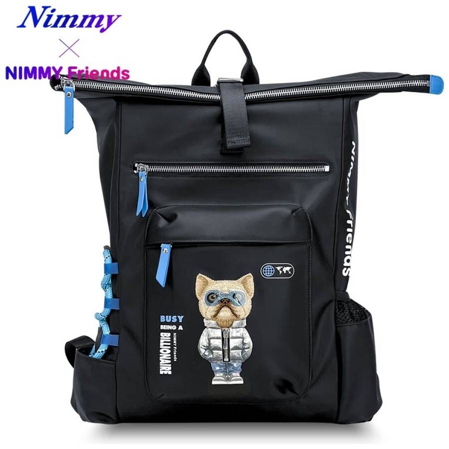 Plecak Nimmy Glasses Cool Cat do laptopa  czarny