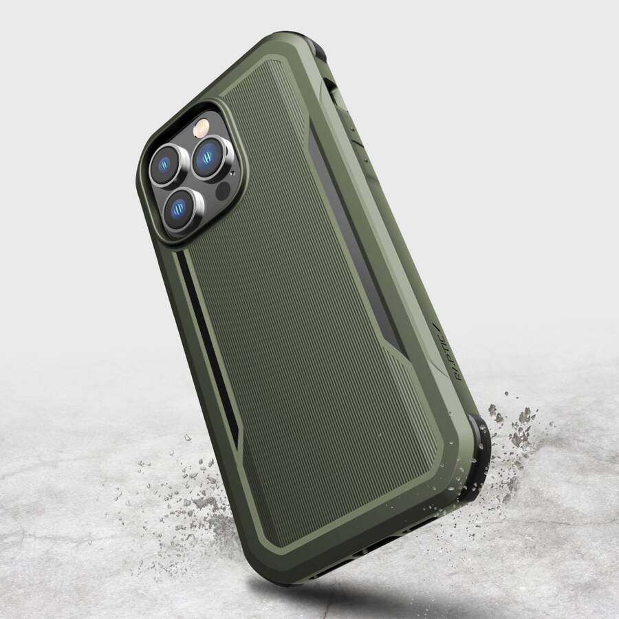 RAPTIC X-DORIA FORT CASE IPHONE 14 PRO MAX WITH MAGSAFE ARMORED COVER GREEN