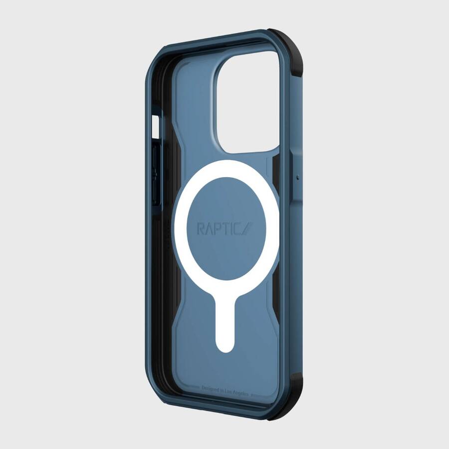 RAPTIC X-DORIA FORT CASE IPHONE 14 PRO WITH MAGSAFE ARMORED BLUE COVER
