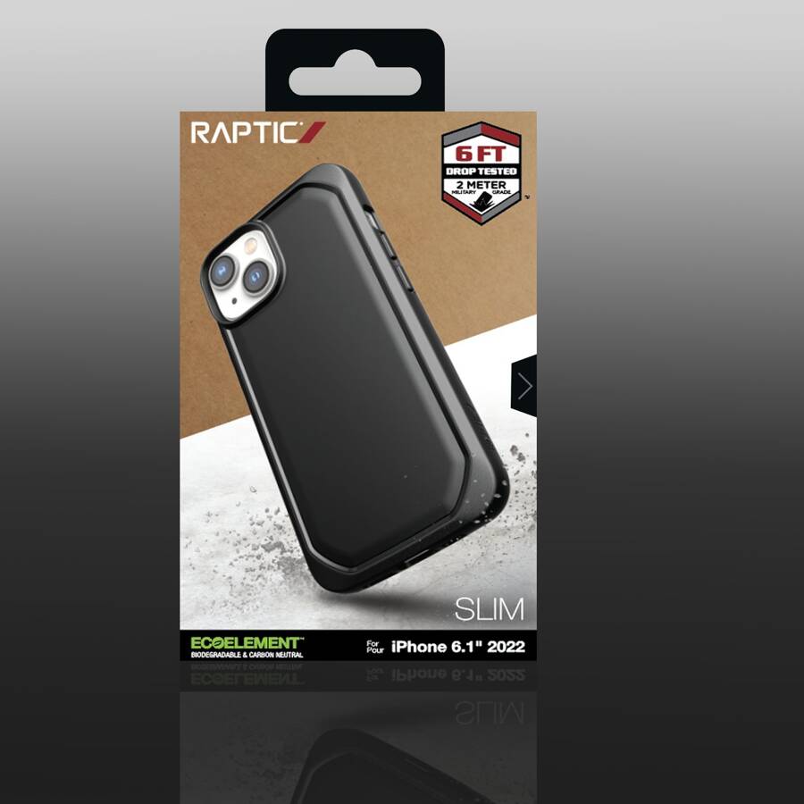 RAPTIC X-DORIA SLIM CASE IPHONE 14 BACK COVER BLACK