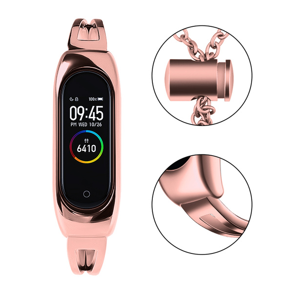 REPLACMENT METAL BAND BRACELET STRAP FOR XIAOMI MI BAND 6 / 5 / 4 / 3 PINK