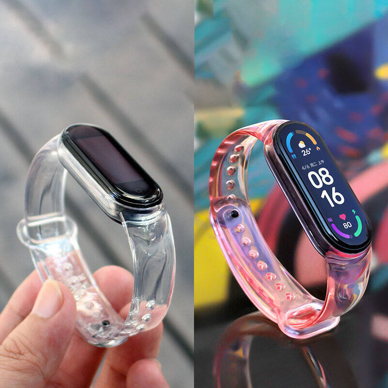 REPLACMENT SILICONE BAND STRAP FOR XIAOMI MI BAND 6 / 5 BLACK