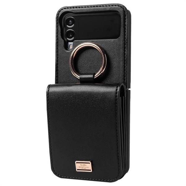 RINGKE SIGNATURE CARD POCKET GALAXY Z FLIP 4 BLACK