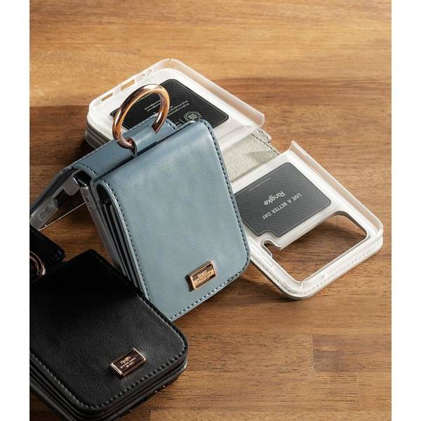 RINGKE SIGNATURE CARD POCKET GALAXY Z FLIP 4 DOVE GREY