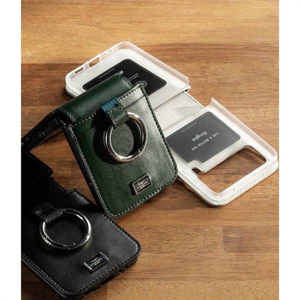 RINGKE SIGNATURE FOLIO GALAXY Z FLIP 4 DARK GREEN