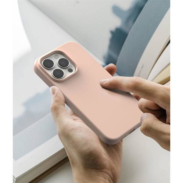 RINGKE SILICONE IPHONE 14 PRO PINK SAND
