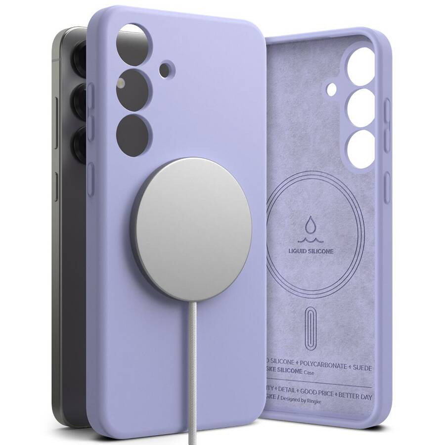 RINGKE SILICONE MAGNETIC MAGSAFE GALAXY S25 LAVENDER