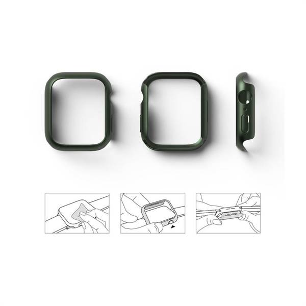 RINGKE SLIM 2-PACK APPLE WATCH 7 (41 MM) CLEAR & DEEP GREEN