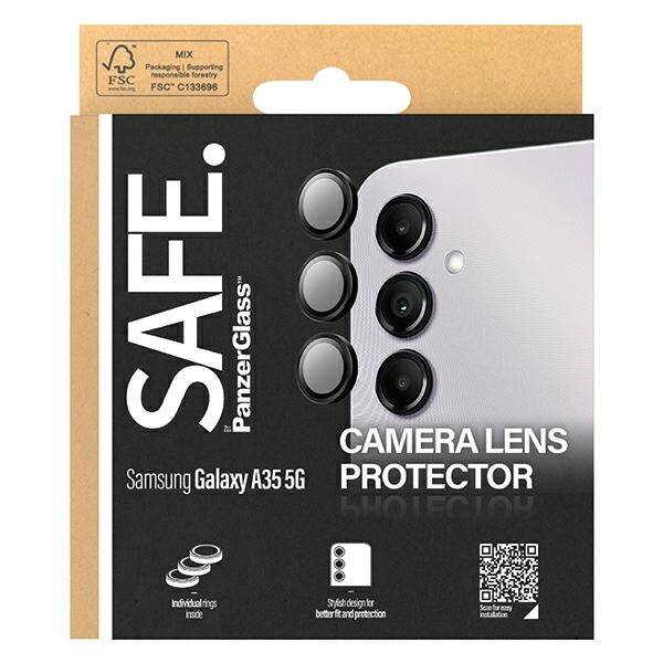 SAFE by PanzerGlass Sam A35 5G A356 Hoops Camera czarny/black SAFE95688