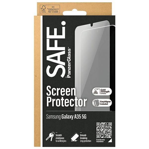 SAFE by PanzerGlass Sam A35 5G A356 Screen Protection Ultra-Wide Fit with Easy Aligner SAFE95686