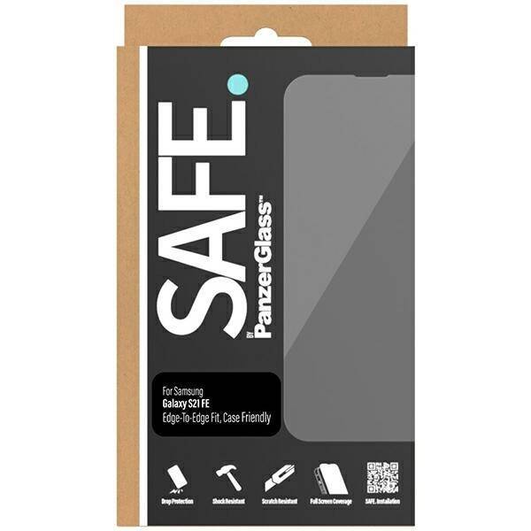 SAFE by PanzerGlass Sam S21 FE G990 Screen Protection E2E Case Friendly czarny/black SAFE95100