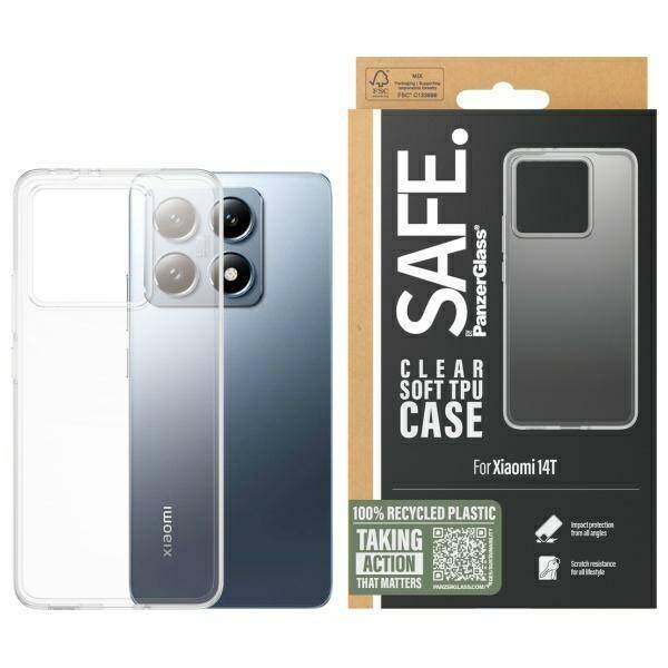 SAFE by PanzerGlass Xiaomi 14T Hardcase   przeźroczysty/clear SARTPUCG58564