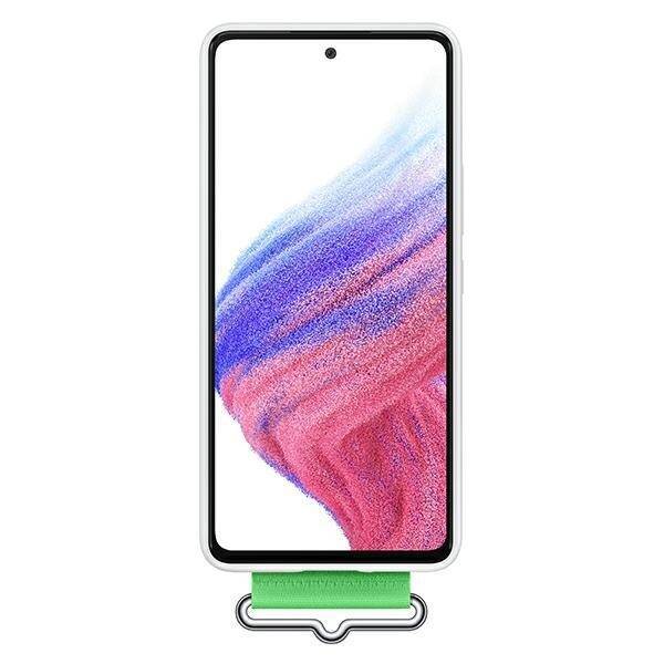 SAMSUNG SILICONE COVER WITH STRAP SAMSUNG GALAXY A53 5G WHITE