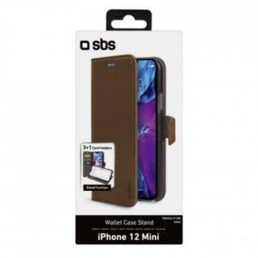 SBS Book Wallet Case with stand function for iPhone 12 Mini