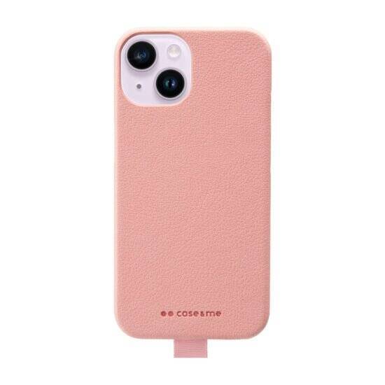 SBS Case & Me Amelie cover in leather effect material for iPhone 14- Pink