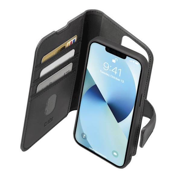 SBS DUO MAG IPHONE 14 WALLET BLACK