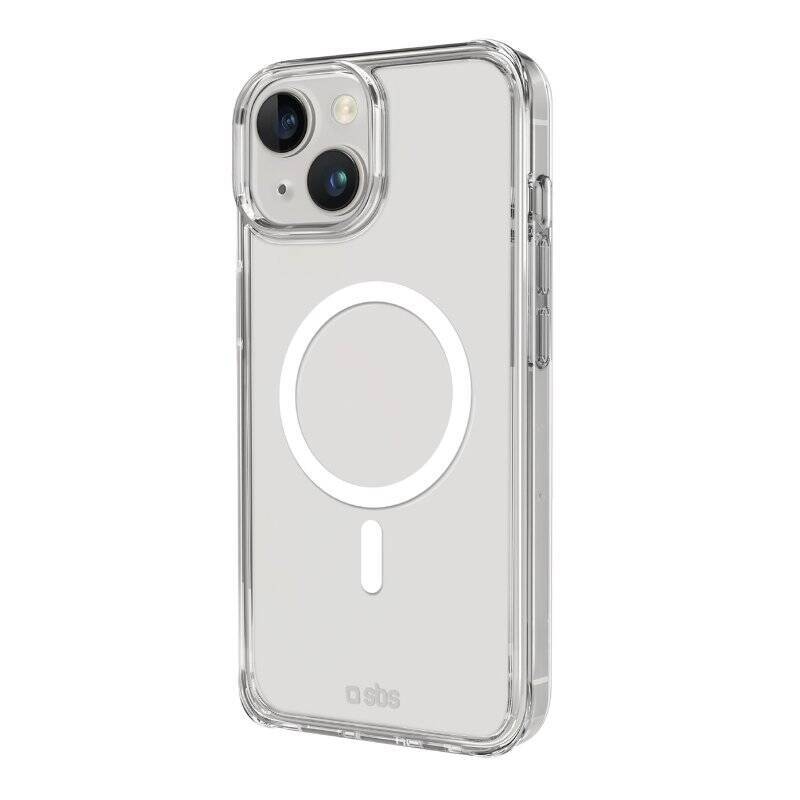 SBS Rigid transparent case compatible with MagSafe charging for iPhone 15