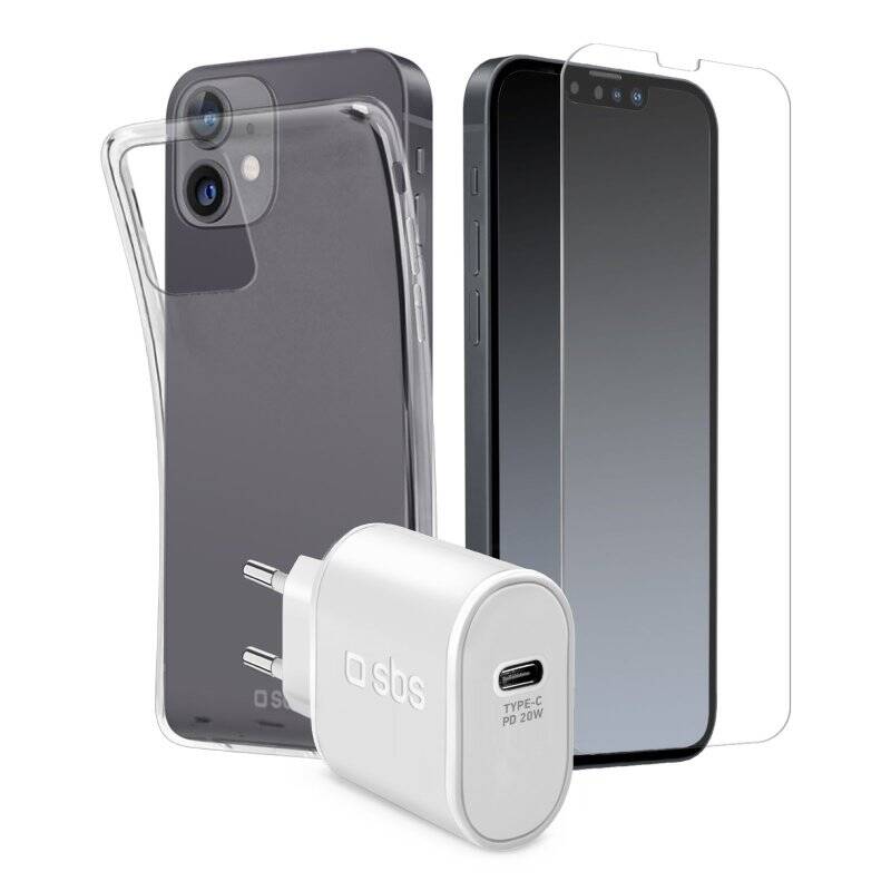 SBS iPhone13 charger, cover and screen kit