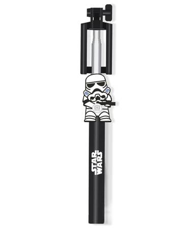 SELFIE STICK JACK STAR WARS STORMTROOPER BLACK