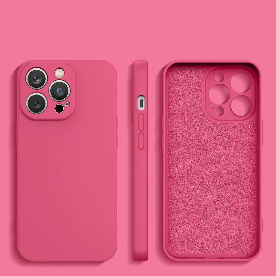 SILICONE CASE FOR IPHONE 13 PRO MAX FUCHSIA SILICONE CASE