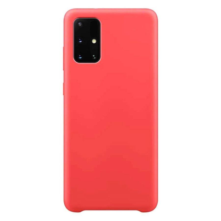 SILICONE CASE SOFT FLEXIBLE RUBBER COVER FOR SAMSUNG GALAXY S21+ 5G (S21 PLUS 5G) RED