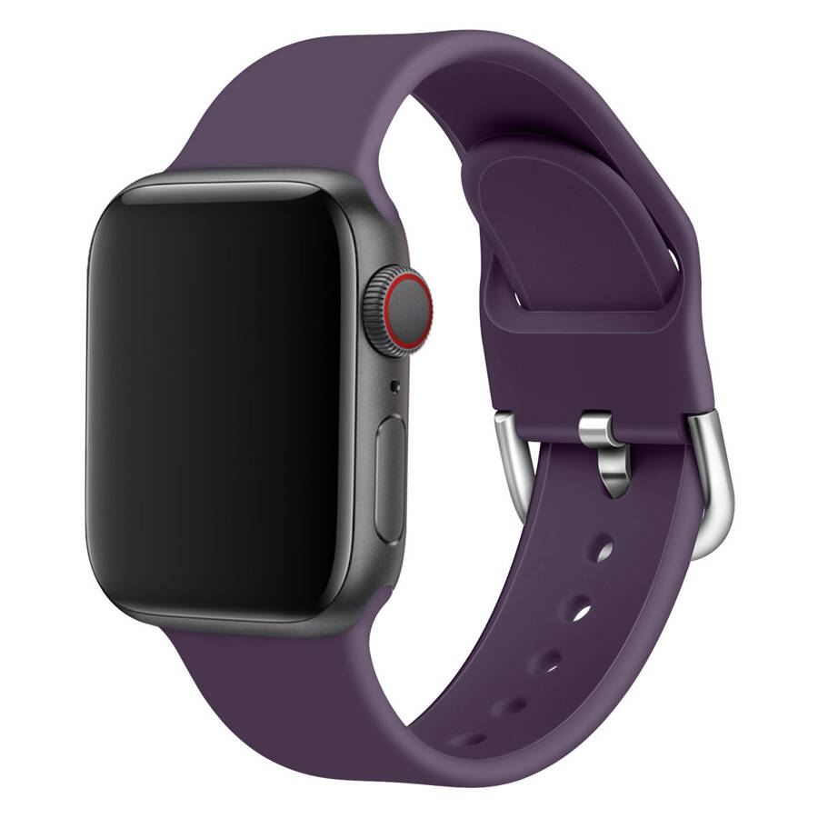 SILICONE STRAP APS SILICONE WATCH BAND ULTRA / 8/7/6/5/4/3/2 / SE (49/45/44 / 42MM) STRAP WATCHBAND PURPLE