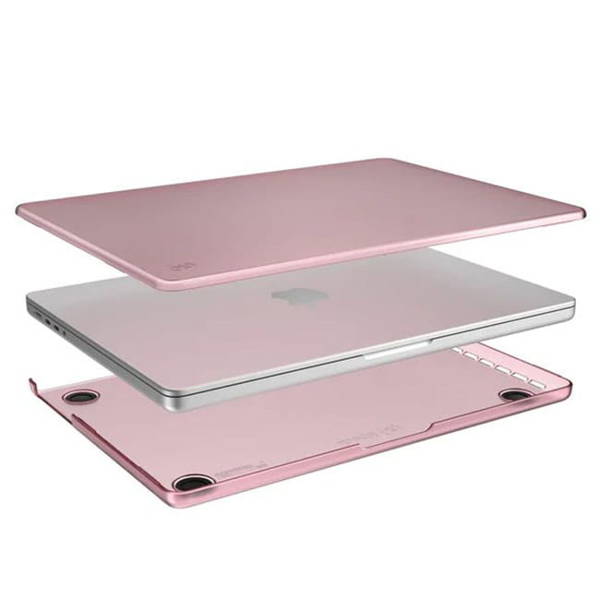 SPECK SMARTSHELL CASE FOR MACBOOK PRO 14" SEMI TRANSPARENT PINK