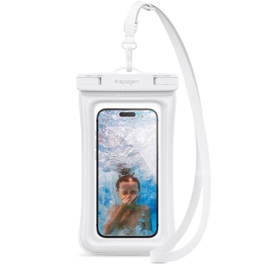 SPIGEN A610 UNIVERSAL WATERPROOF FLOAT CASE WHITE